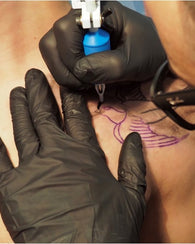 Guantes Para Tatuar Negros Piercing Tattoo Tatuaje Esterili