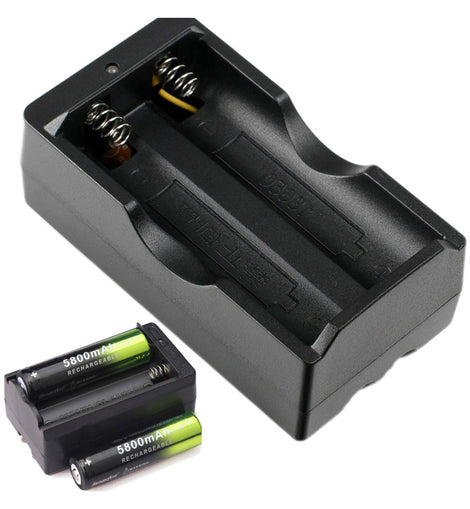 Cargador Universal Baterías 14500 18650 16340 Cr123 Doble