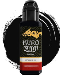 Tinta Para Tatuajes Kuro Sumi Negro Intenso 6 Oz Tattoo Ink