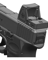 Adaptador Base Montura Para Glock 17 19 26 Trijicon Rmr Holo