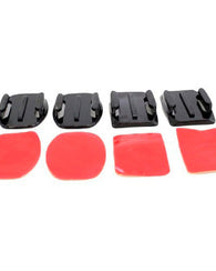 Kit Soporte Base Adhesivo Curvo Y Plano Gopro Casco Adaptado