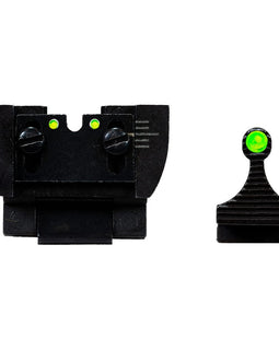 Par De Miras Con Fibra Rifle Ruger 10/22 Delante Trase Hiviz