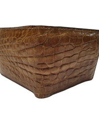 Cartera Piel Exótica Caiman Original Con Tarjetero Billetera