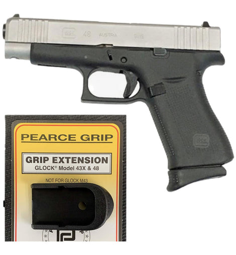 Extension Cargador Glock 43x 48 Agarre Aumento Peare Grip