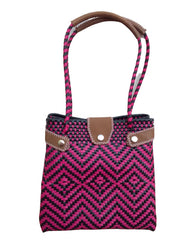 Elegante Bolsa De Toquilla De Plástico Hecha A Mano