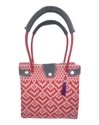 Elegante Bolsa Toquilla Hecha A Mano Para Mujer Color Pastel
