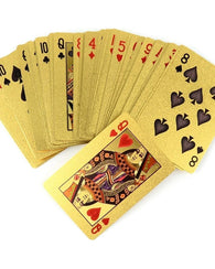Baraja De Cartas En Oro Poker Blackjack Naipes Casino Autent