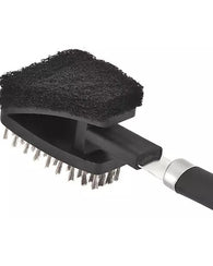 Cepillo Parrilla Bbq 3 En 1 Gourmet Esponja Raspador Asador