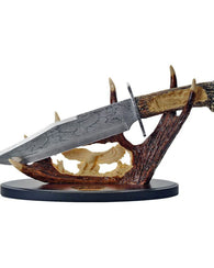Cuchillo De Exhibición Con Adorno De Cacha De Venado Cuernos